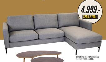 Bine sofa med chaiselong