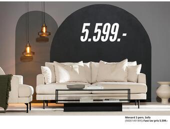 My Home Menard 3 pers. sofa tilbud