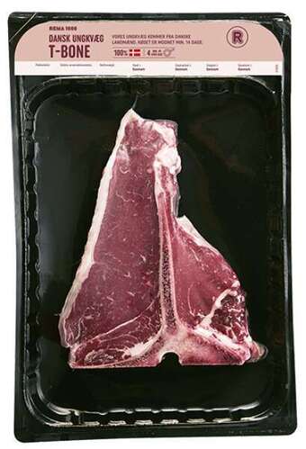 REMA 1000 T-bone steak, 350 g tilbud