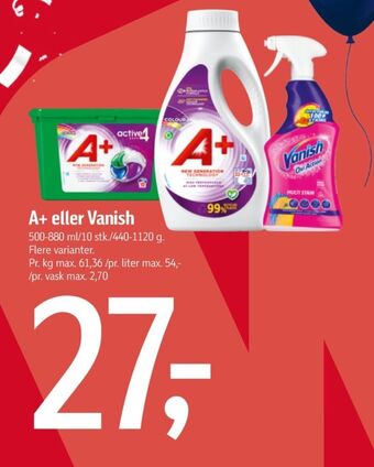 Føtex A+ vaskemiddel-tabs tilbud