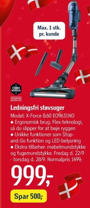 Føtex Obh nordica støvsuger tilbud