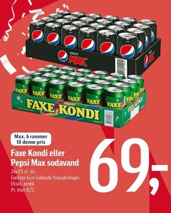 Føtex Faxe kondi sportssodavand tilbud