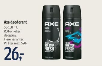 Føtex Axe deospray tilbud