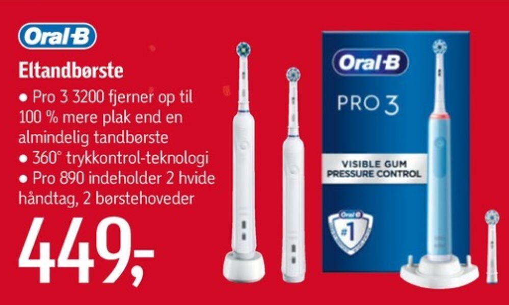 Braun oralb eltandbørste tilbud hos Føtex