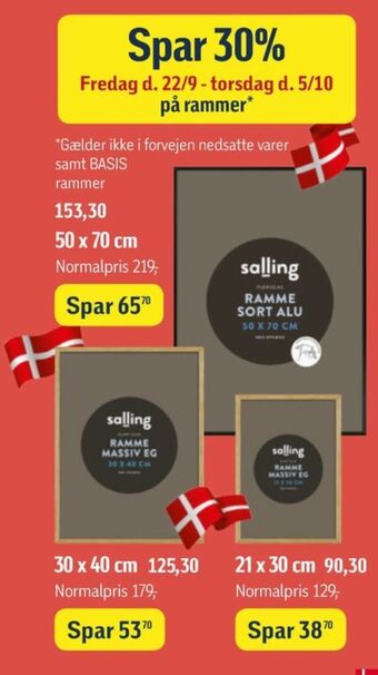 Føtex Salling billedramme tilbud