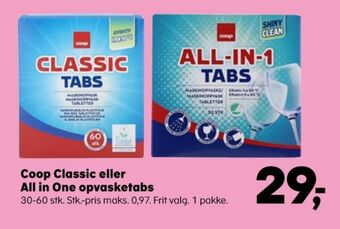 SuperBrugsen Coop maskinopvask-tabs tilbud