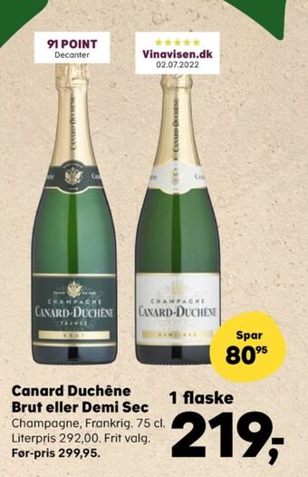 SuperBrugsen Canard-duchene champagne tilbud