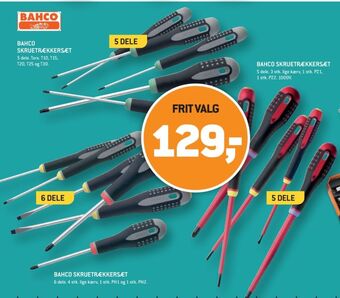 XL-BYG Bahco skruetrækkersæt tilbud