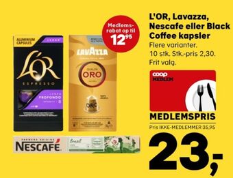Kvickly Espresso lungo profondo kaffekapsler tilbud