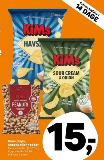 SuperBrugsen Kims chips tilbud