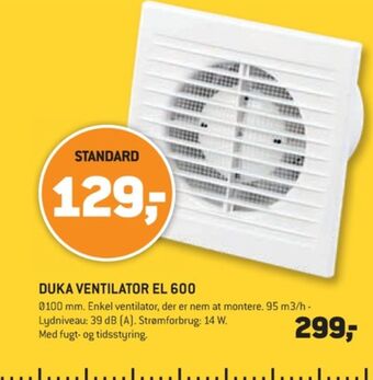 XL-BYG Duka ventilator tilbud
