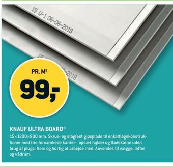 XL-BYG Knauf gipsplade tilbud