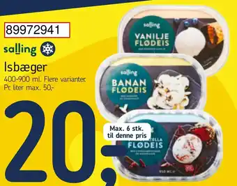 Føtex Salling Isbæger 400-900ml tilbud