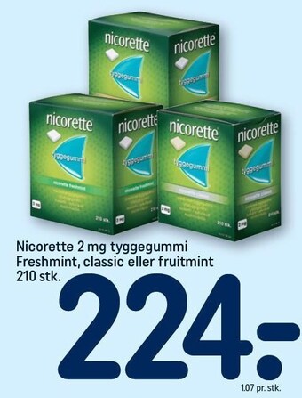 Nicorette 2 mg tyggegummi