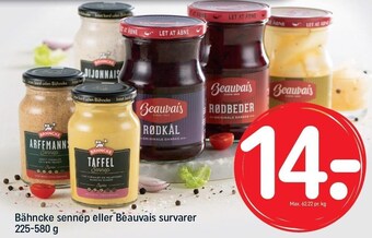 REMA 1000 Bähncke sennep el. beauvais survarer tilbud