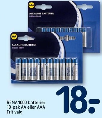 REMA 1000 Rema 1000 batterier tilbud