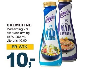 Let-Køb Cremefine tilbud