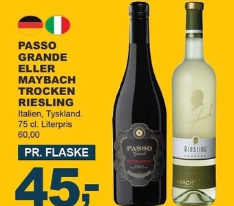 Passo grande eller maybach trocken riesling
