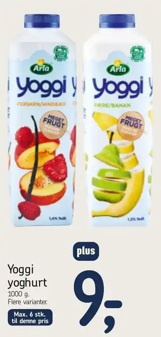 Føtex Arla Yoggi Yoghurt 1000g tilbud