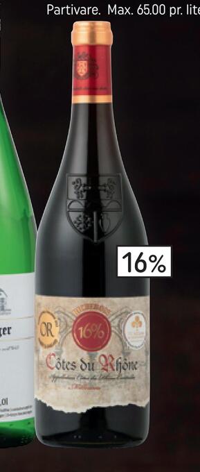 REMA 1000 Richebois côtes du rhône frankrig, 75 cl tilbud