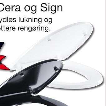 Toiletsæde cera og sign