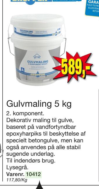 Harald Nyborg Gulvmaling 5 kg tilbud