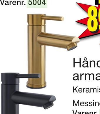 Håndvaskarmatur