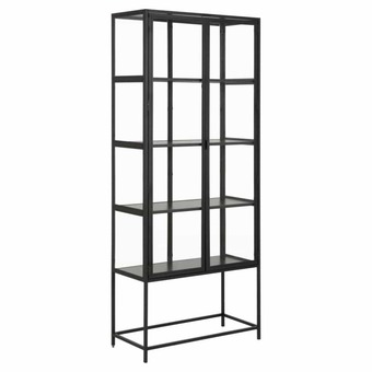 Møbelkompagniet Seaford vitrineskab 185cm, ask hylder tilbud