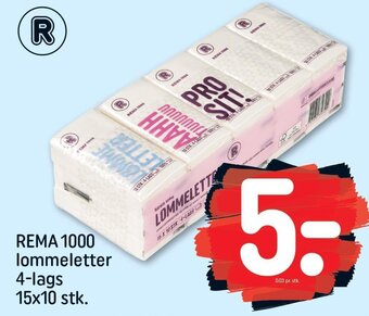 REMA 1000 REMA 1000 lommeletter 4-lags 15x10 stk. tilbud