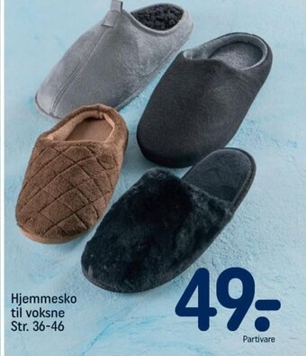 REMA 1000 Hjemmesko til voksne Str. 36-46 tilbud