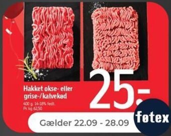 Netto Hakket okse- eller grise-/kalveked tilbud