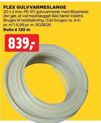 jem & fix FLEX GULVVARMESLANGE tilbud