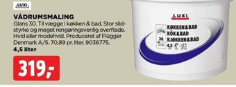 jem & fix LUXI VÅDRUMSMALING tilbud