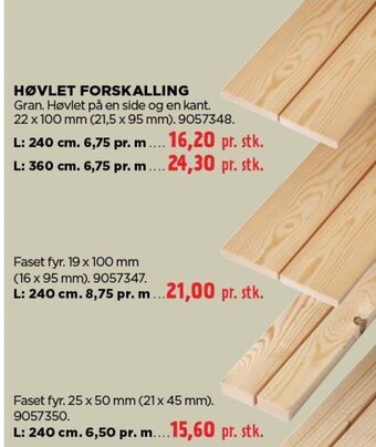 jem & fix HØVLET FORSKALLING tilbud