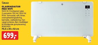 jem & fix GLASRADIATOR MED WIFI tilbud