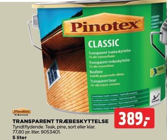 jem & fix Pinotex TRANSPARENT TRÆBESKYTTELSE tilbud