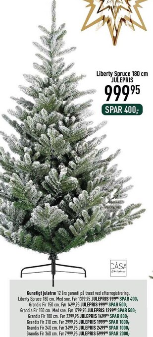 Imerco Kunstigt juletræ - liberty spruce 180 cm tilbud