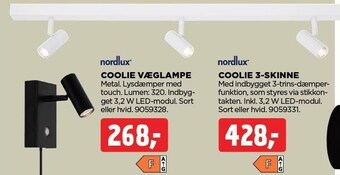 jem & fix Coolie væglampe eller coolie 3-skinne tilbud