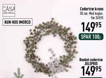 Casa living cedertræ krans