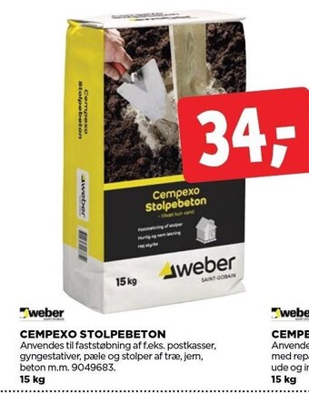 jem & fix Cempexo stolpebeton tilbud