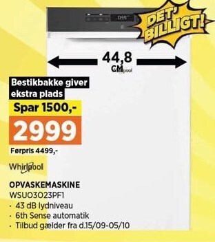Whirlpool opvaskemaskine