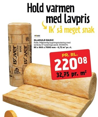 jem & fix Isover glasuld basic tilbud