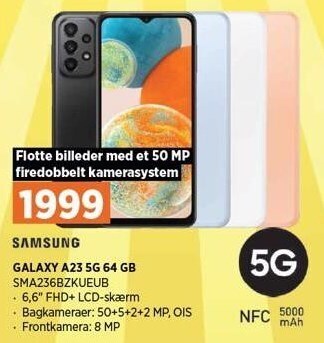 Power Samsung galaxy a23 5g 64 gb tilbud