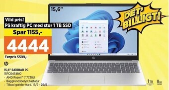 Power 15,6´´ bærbar pc tilbud