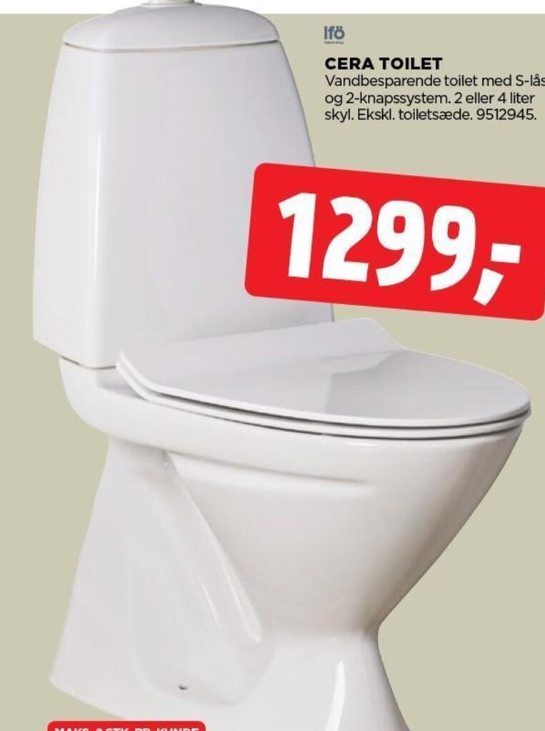 CERA TOILET tilbud hos jem & fix