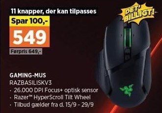 Power Gaming-mus tilbud
