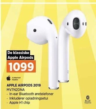 Power Apple airpods 2019 tilbud