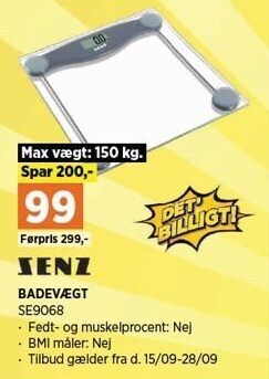 Power Senz badevægt tilbud