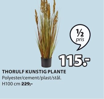 JYSK THORULF KUNSTIG PLANTE tilbud