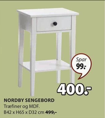 JYSK NORDBY SENGEBORD tilbud